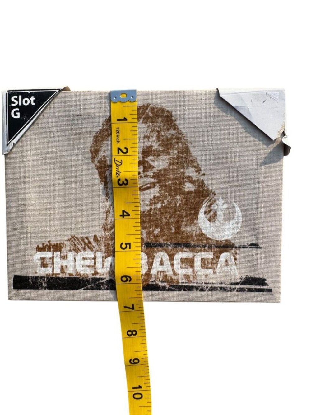 Chewbacca Canvas Print Wall Art With Rebel Alliance Logo - Star Wars Decor - Picture 4 of 4